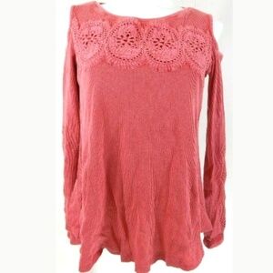 Soft Surroundings Cold Shoulder Eyelet Thermal